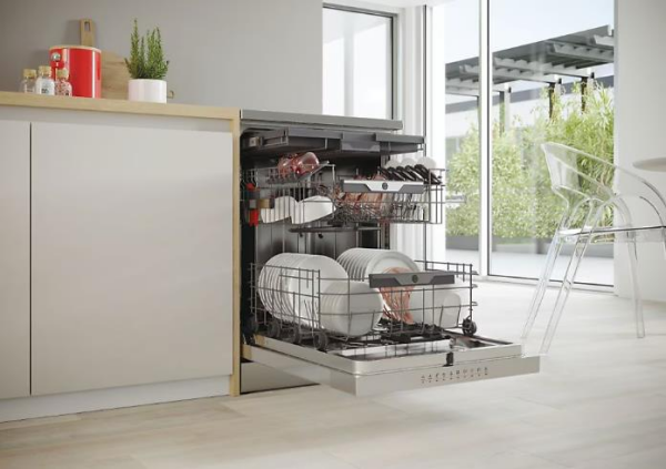 HF 5B2S1PX-17 B Enerji Sınıfı 10 Programlı 15 Kişilik Wi-Fi+ Bluetooth Bağlantılı Bulaşık Makinesi I