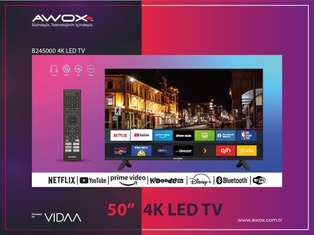 AWOX B245000 50'' 4K LED TV