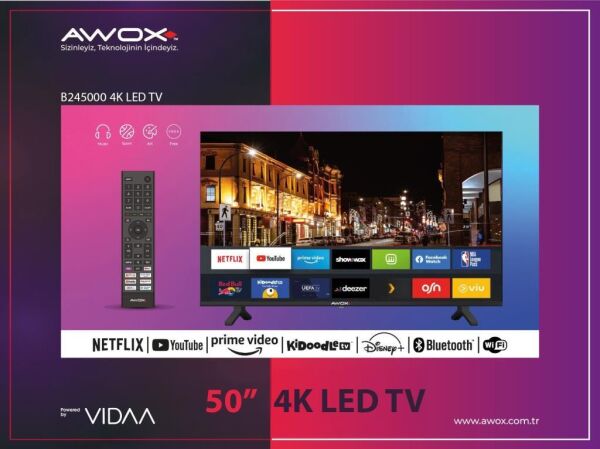 AWOX B245000 50'' 4K LED TV